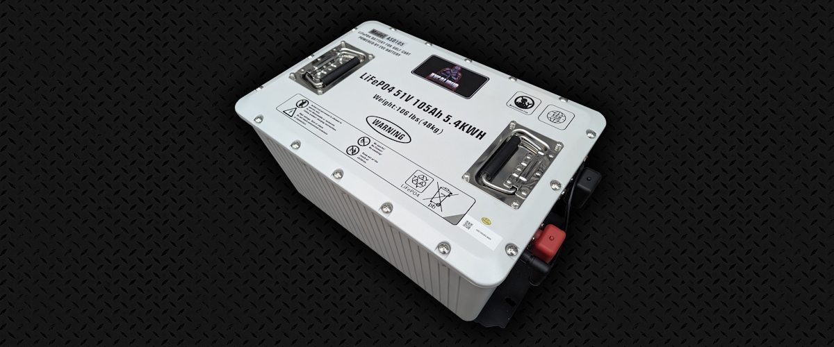 First Lithium golf cart battery slide